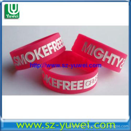 Fashional Style Top Quality 1 inch Silicone Wristbands